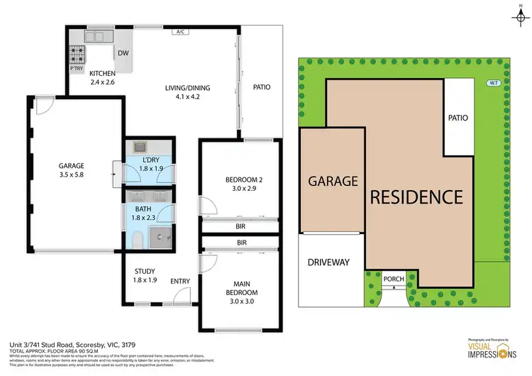 Floorplan of Homely townhouse listing, 3/741 Stud Road, Scoresby VIC 3179