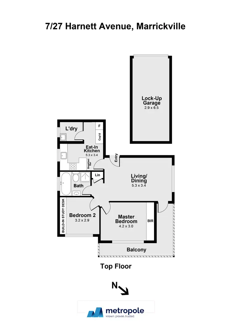 Floorplan of Homely unit listing, 7/27 Harnett Avenue, Marrickville NSW 2204
