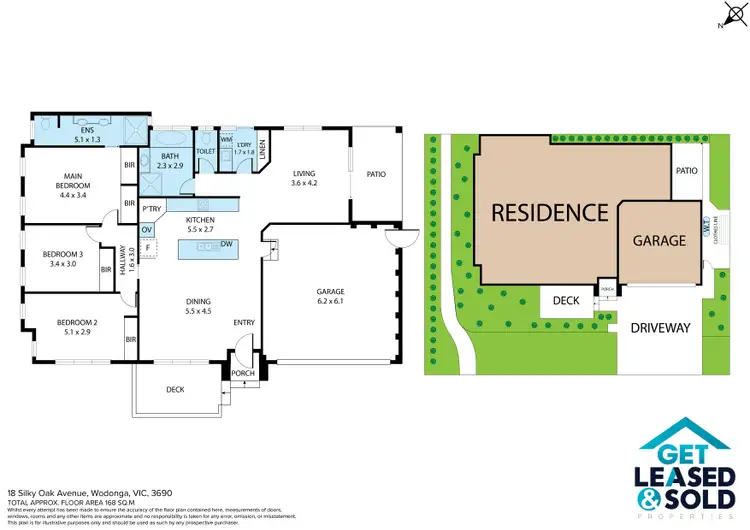 Floorplan of Homely house listing, 18 Silky Oak Ave, Wodonga VIC 3690