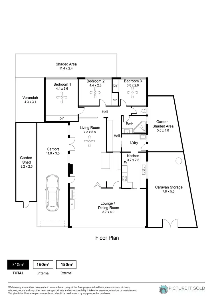 Floorplan of Homely house listing, 44 Murrell Road, Para Hills SA 5096