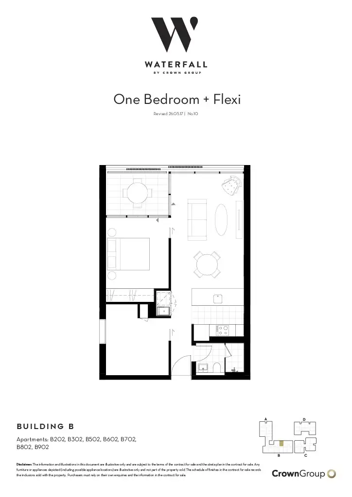 Floorplan of Homely unit listing, B0302 O'Dea Avenue, Waterloo NSW 2017