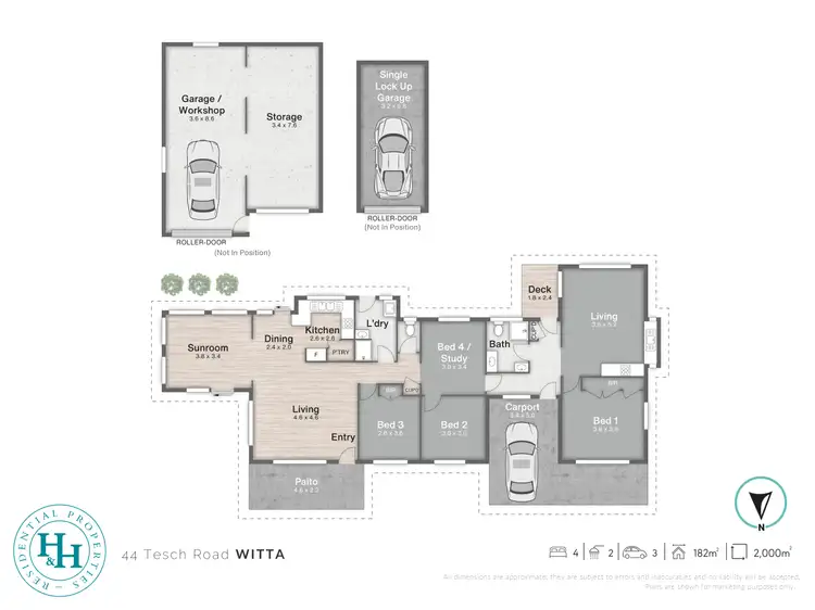 Floorplan of Homely house listing, 44 Tesch Road, Witta QLD 4552