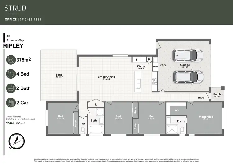 Floorplan of Homely house listing, 15 Acason Way, Ripley QLD 4306