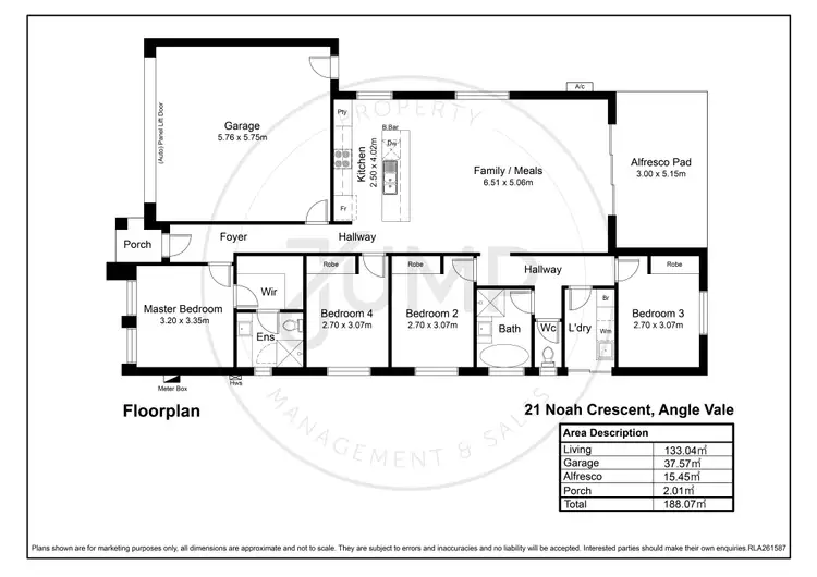 Floorplan of Homely house listing, 21 Noah Crescent, Angle Vale SA 5117