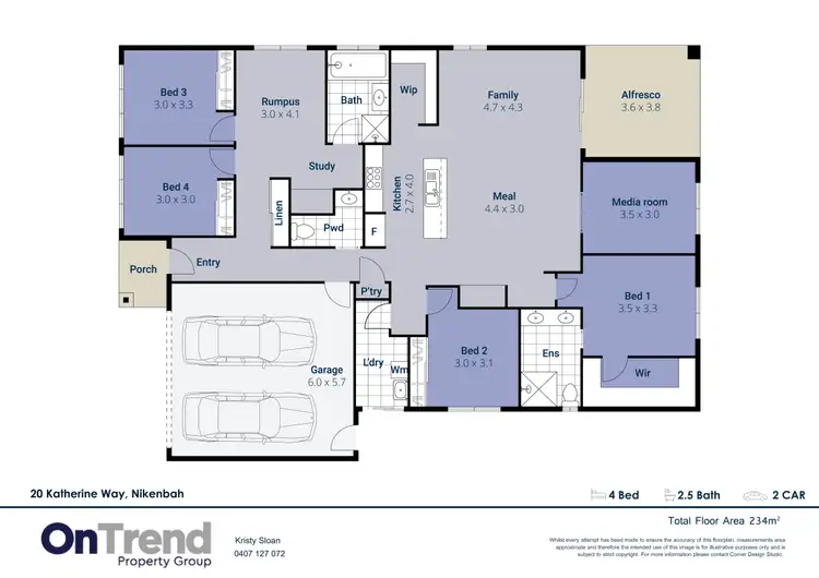 Floorplan of Homely house listing, 20 Katherine Way, Nikenbah QLD 4655