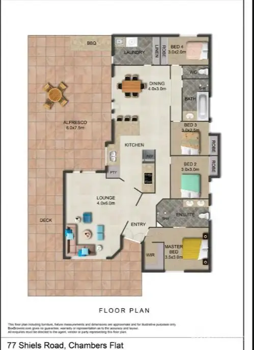 Floorplan of Homely house listing, 77-81 SHEILS ROAD, Chambers Flat QLD 4133
