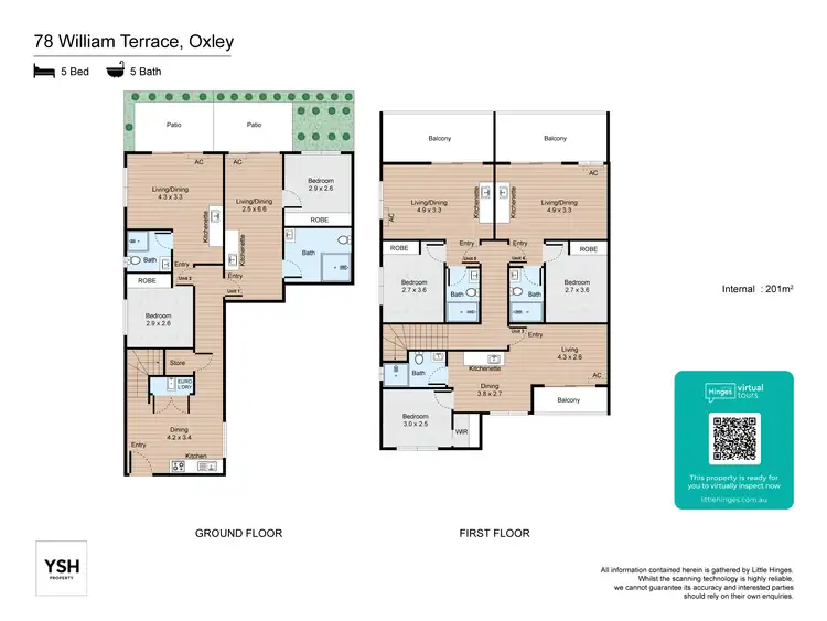 Floorplan of Homely apartment listing, 1/78 William Terrace, Oxley QLD 4075