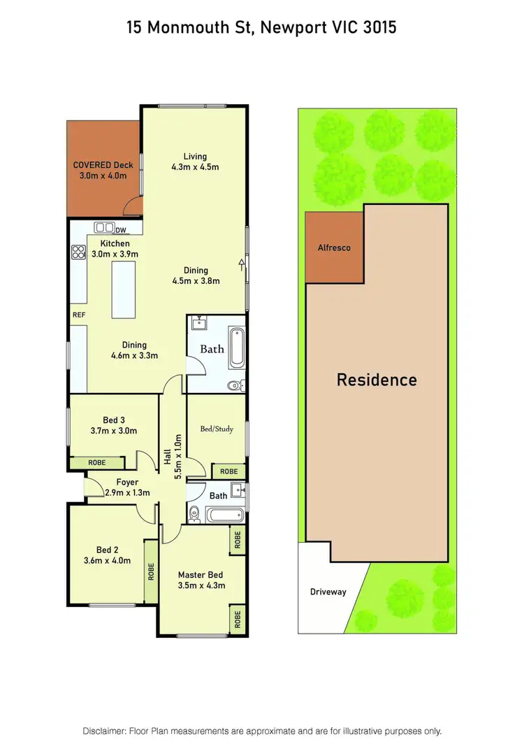 Floorplan of Homely house listing, 15 Monmouth Street, Newport VIC 3015