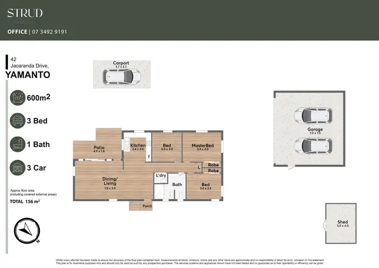 Floorplan of Homely house listing, 42 Jacaranda Drive, Yamanto QLD 4305