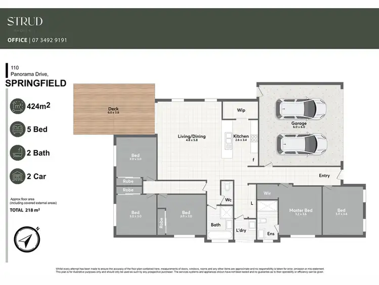 Floorplan of Homely house listing, 110 Panorama Dr, Springfield QLD 4300