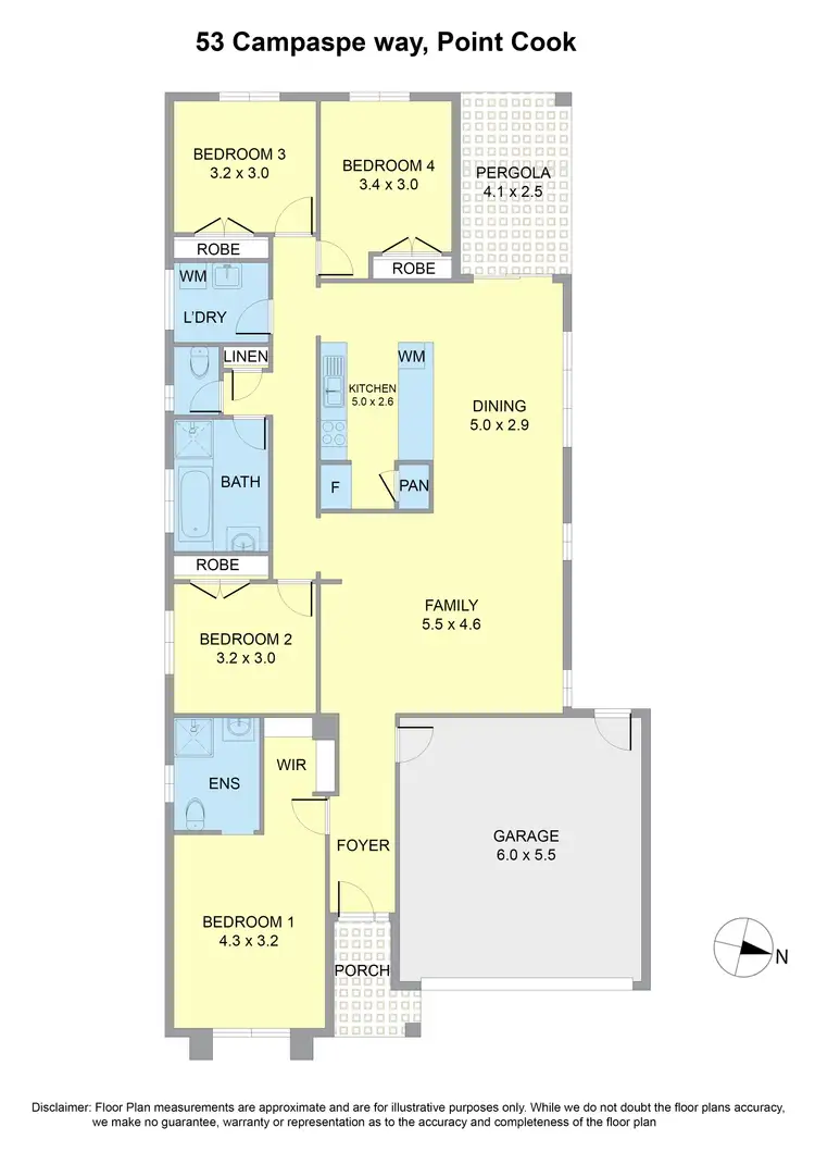 Floorplan of Homely house listing, 53 Campaspe Way, Point Cook VIC 3030