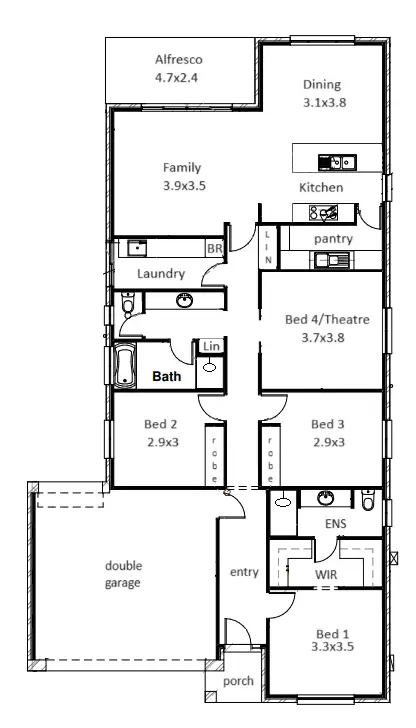Floorplan of Homely house listing, 5 Jade Close, Mount Barker SA 5251