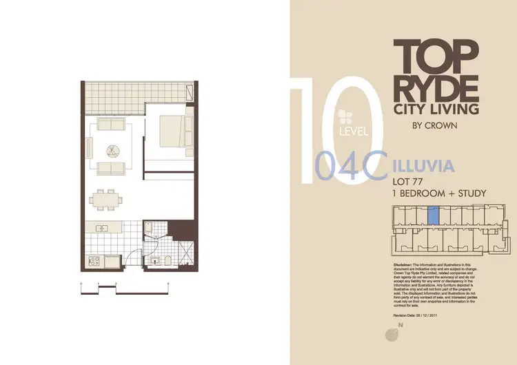 Floorplan of Homely apartment listing, 1004C/5 Pope Street, Ryde NSW 2112