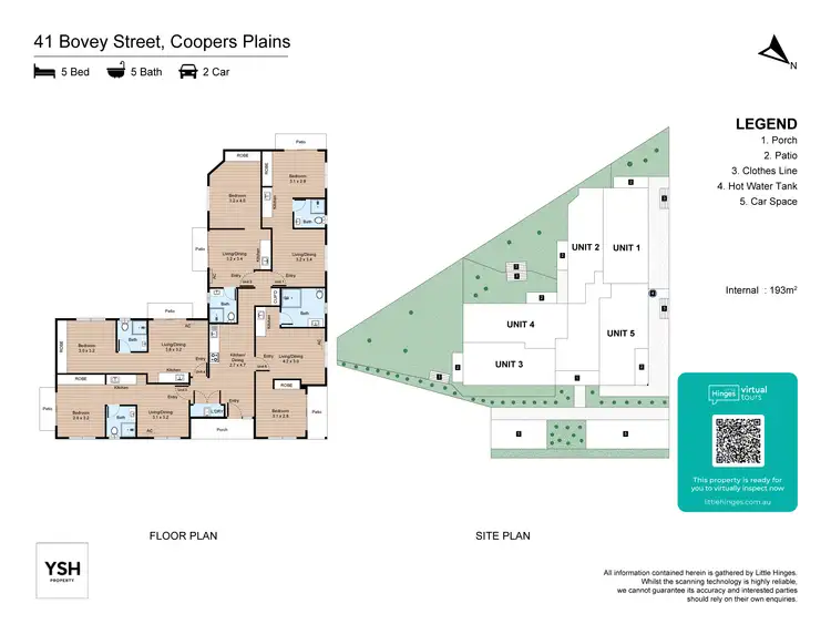 Floorplan of Homely apartment listing, 5/41 Bovey Street, Coopers Plains QLD 4108