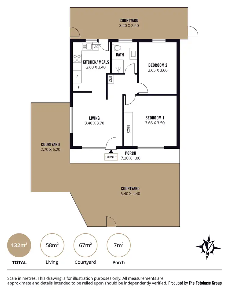 Floorplan of Homely unit listing, 1/2 Davis Street, Norwood SA 5067