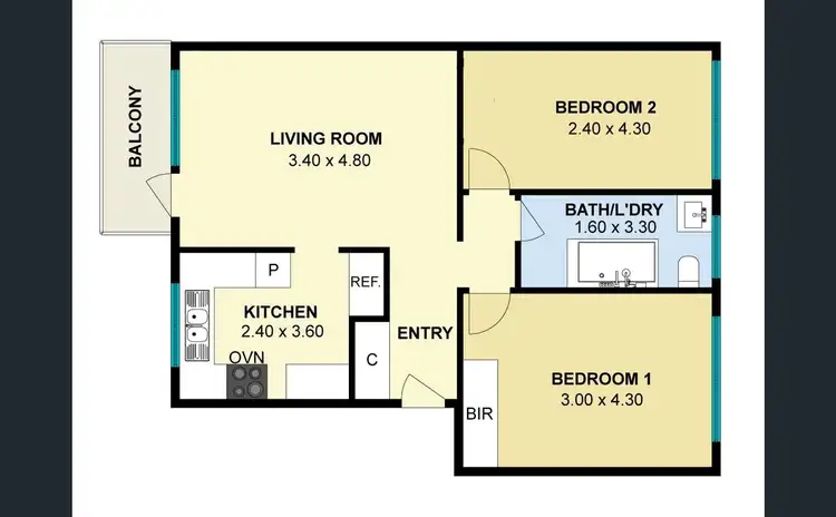 Floorplan of Homely house listing, 7/539 Glen Huntly Road, Elsternwick VIC 3185