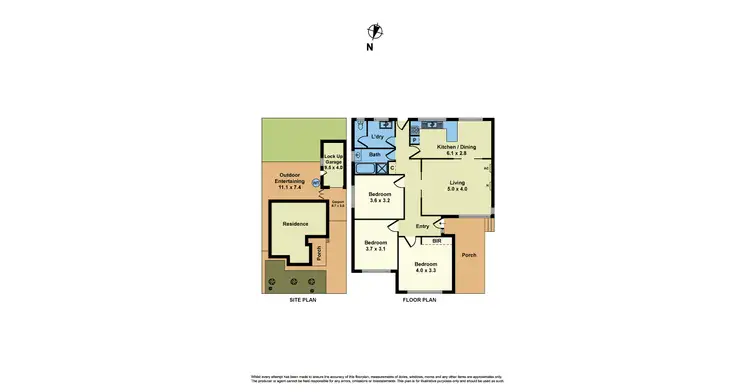 Floorplan of Homely house listing, 37 Kosky Street, Sunshine West VIC 3020