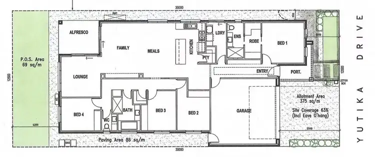 Floorplan of Homely house listing, 14 Yutika drive, Enfield SA 5085