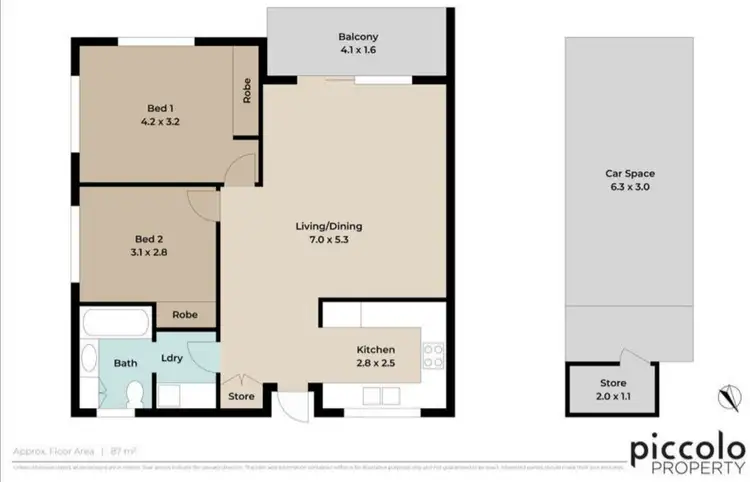 Floorplan of Homely apartment listing, 6/19 Marsden Street, Clayfield QLD 4011