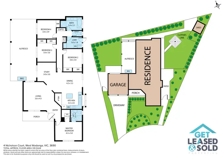 Floorplan of Homely house listing, 4 Nicholson Court, West Wodonga VIC 3690