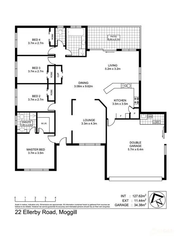 Floorplan of Homely house listing, 22 Ellerby Road, Moggill QLD 4070