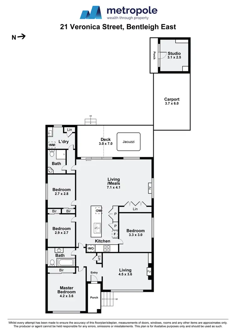 Floorplan of Homely house listing, 21 Veronica Street, Bentleigh East VIC 3165