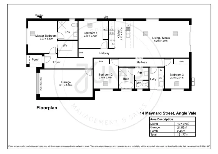 Floorplan of Homely house listing, 14 Maynard Street, Angle Vale SA 5117