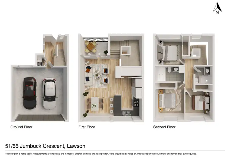 Floorplan of Homely townhouse listing, 51/55 Jumbuck Crescent, Lawson ACT 2617