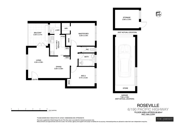Floorplan of Homely unit listing, 6/190 Pacific Highway, Roseville NSW 2069