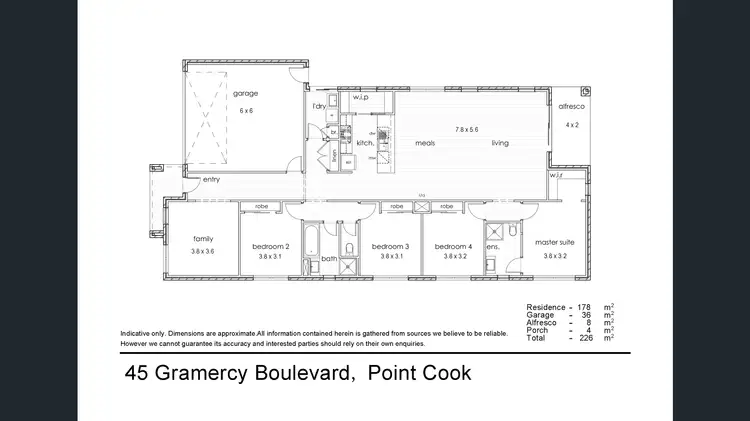 Floorplan of Homely house listing, 45 Gramercy Boulevard, Point Cook VIC 3030
