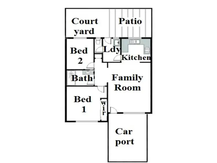 Floorplan of Homely villa listing, 5/15 Hamilton Street, Osborne Park WA 6017