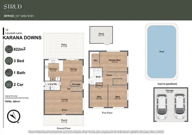 Floorplan of Homely house listing, 12 Leuneah Lane, Karana Downs QLD 4306