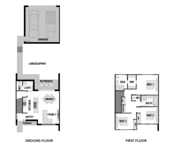 Floorplan of Homely townhouse listing, 48 Tadorna Street, Narangba QLD 4504