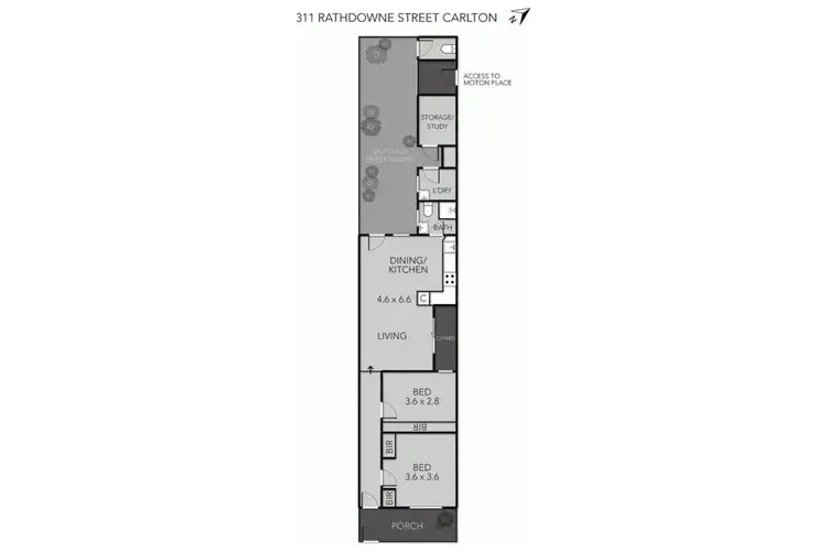 Floorplan of Homely house listing, 311 Rathdowne Street, Carlton VIC 3053