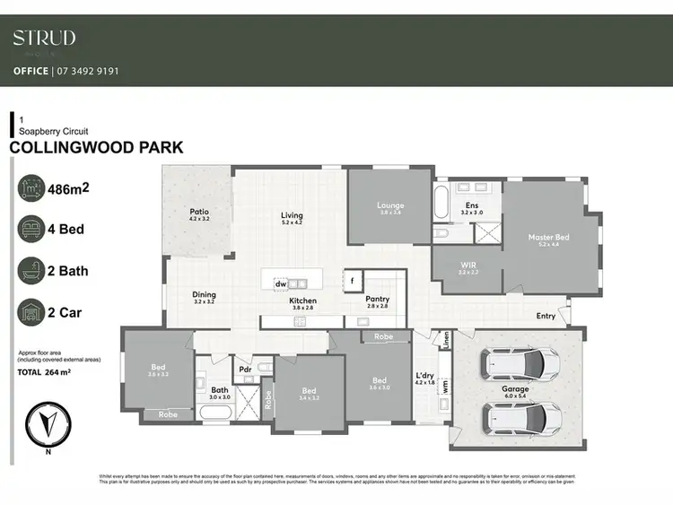 Floorplan of Homely house listing, 1 Soapberry Circuit, Collingwood Park QLD 4301