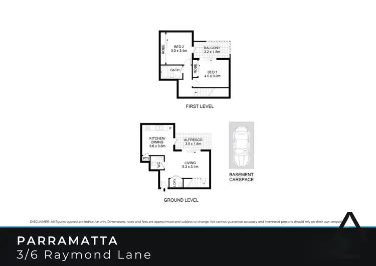 Floorplan of Homely apartment listing, 3/6 Raymond Lane, Parramatta NSW 2150