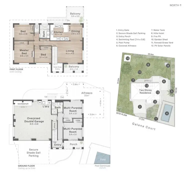 Floorplan of Homely house listing, 9 Galena Court, Bethania QLD 4205