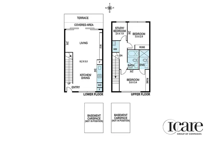 Floorplan of Homely townhouse listing, 8/39 Kooyong Road, Armadale VIC 3143