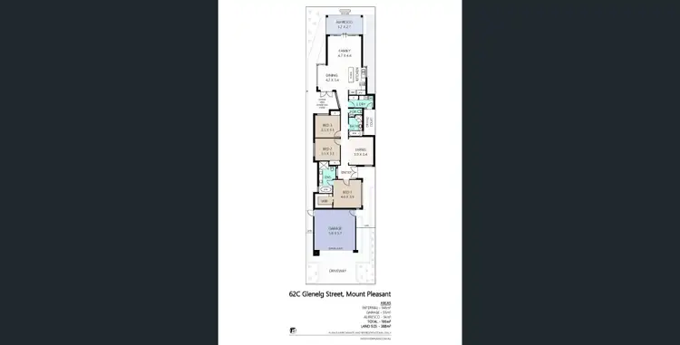 Floorplan of Homely unit listing, 62C Glenelg St, Mount Pleasant WA 6153