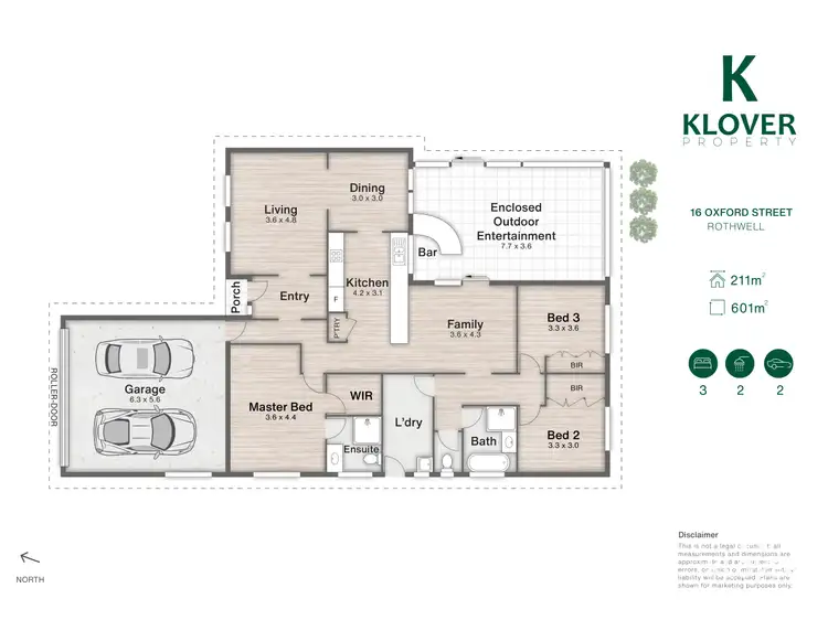 Floorplan of Homely house listing, 16 Oxford St, Rothwell QLD 4022