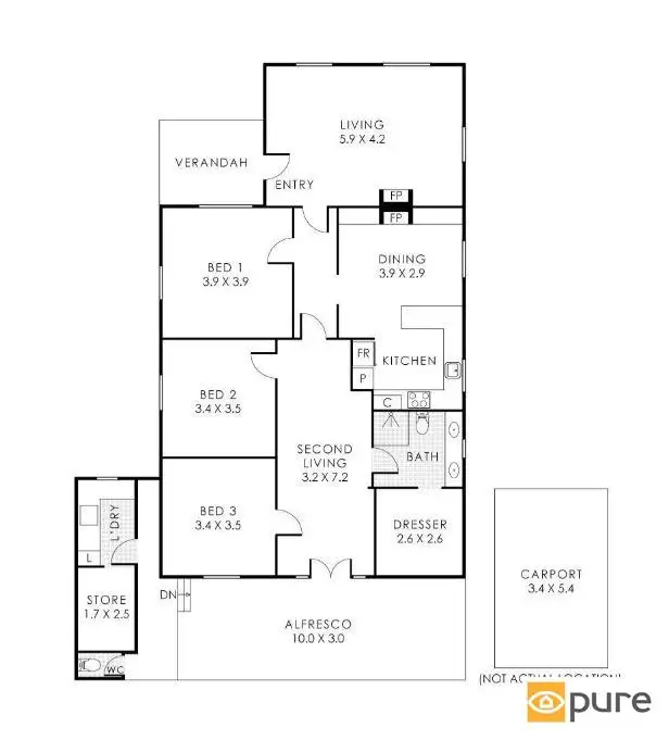 Floorplan of Homely house listing, 7 Mitford Street, Swanbourne WA 6010