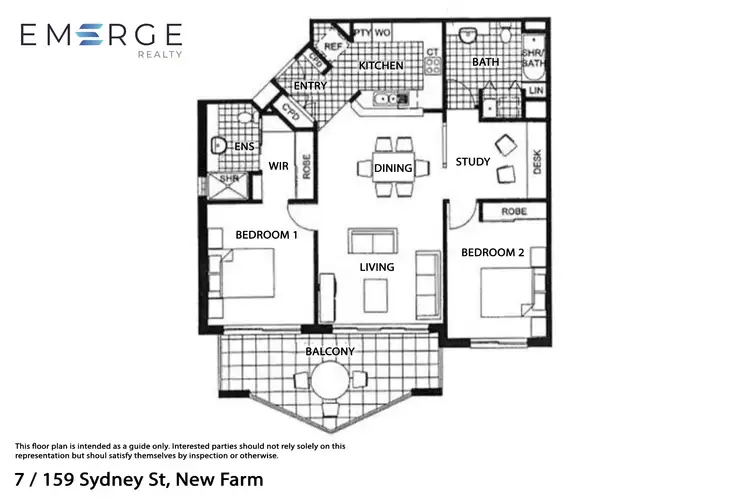 Floorplan of Homely house listing, 7/159 Sydney St, New Farm QLD 4005