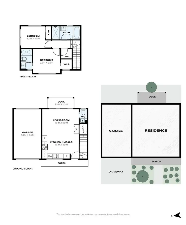 Floorplan of Homely townhouse listing, 1B Loch Street, Yarraville VIC 3013