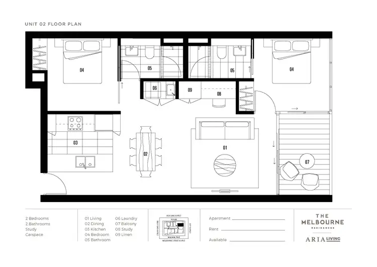 Floorplan of Homely apartment listing, 1102/111 Melbourne Street, South Brisbane QLD 4101