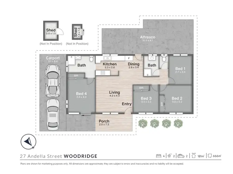 Floorplan of Homely house listing, 27 Andella Street, Woodridge QLD 4114