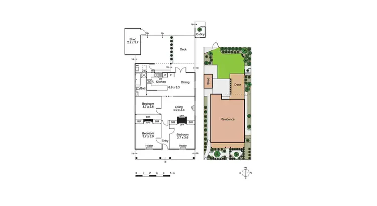 Floorplan of Homely house listing, 3 Frederick Street, Brunswick VIC 3056