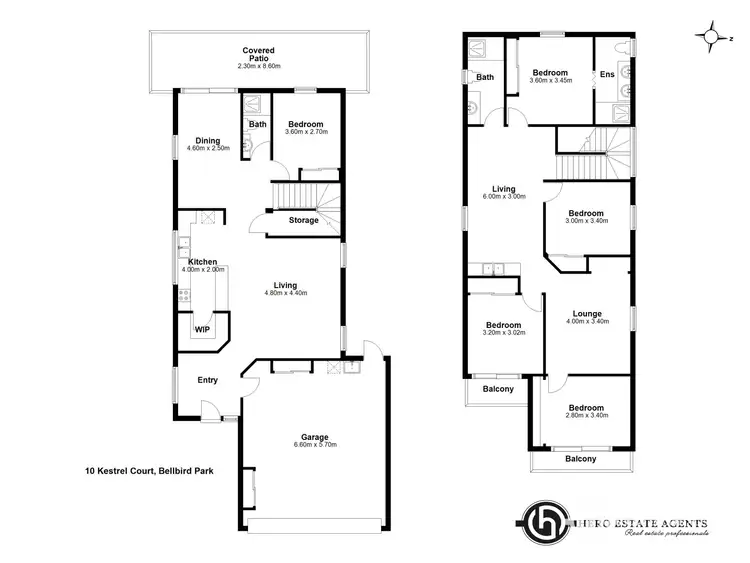 Floorplan of Homely house listing, 10 Kestrel Court, Bellbird Park QLD 4300