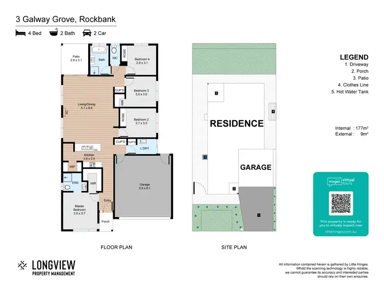 Floorplan of Homely house listing, 3 Galway Grove, Rockbank VIC 3335