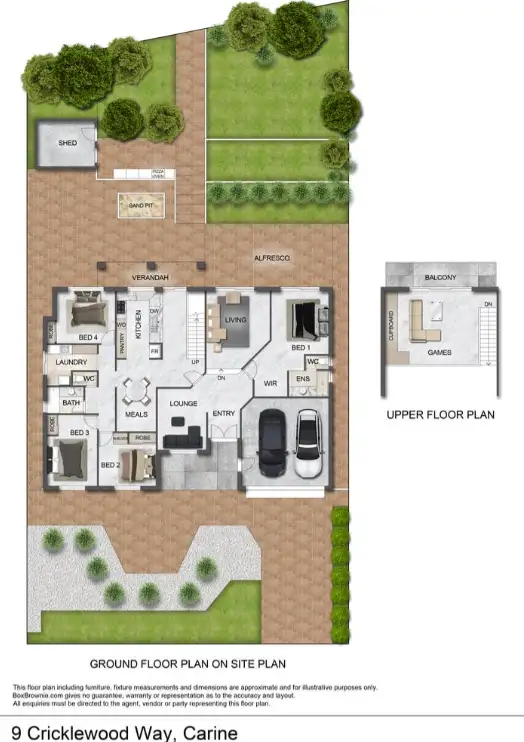Floorplan of Homely house listing, 9 Cricklewood Way, Carine WA 6020