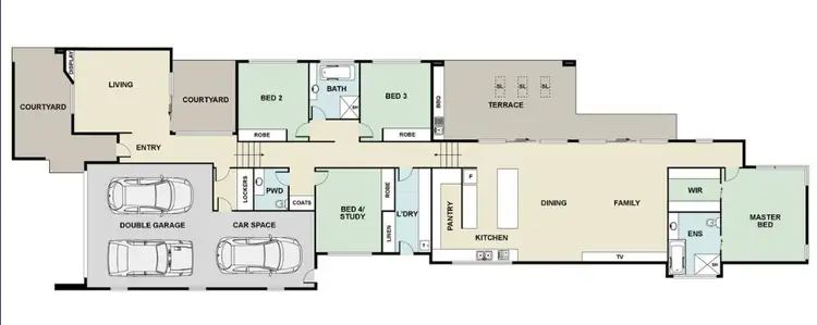 Floorplan of Homely house listing, 6 Hopetoun Cct, Deakin ACT 2600